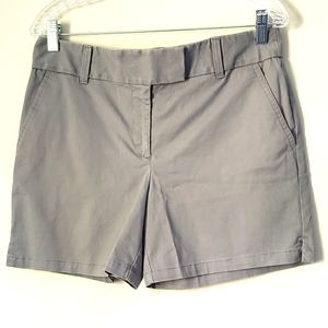 NWT ANN TAYLOR LOFT GRAY RIVIERA SHORTS SZ 8